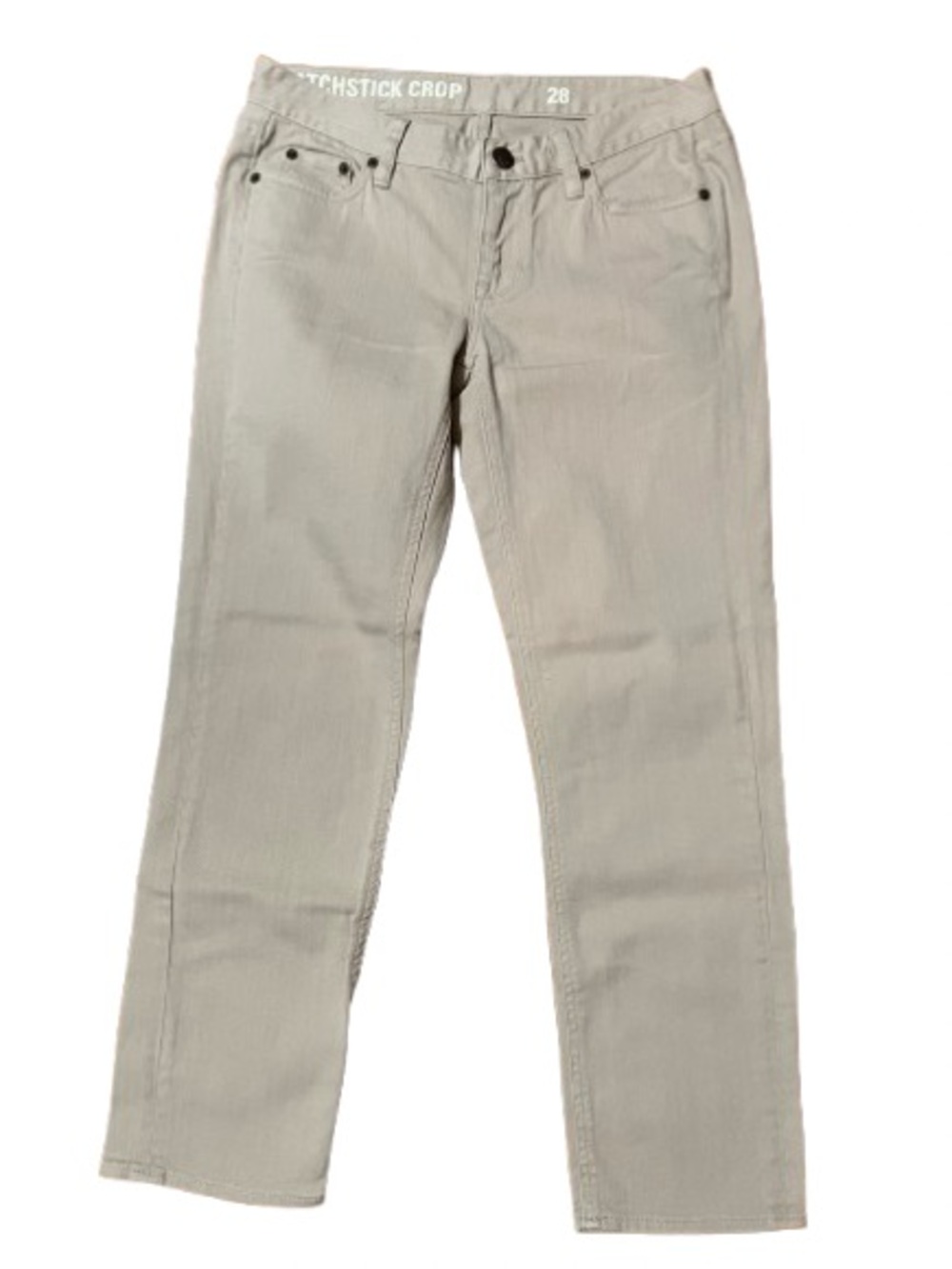 J.Crew Matchstick Crop Denim Jeans - Light Beige Size 28